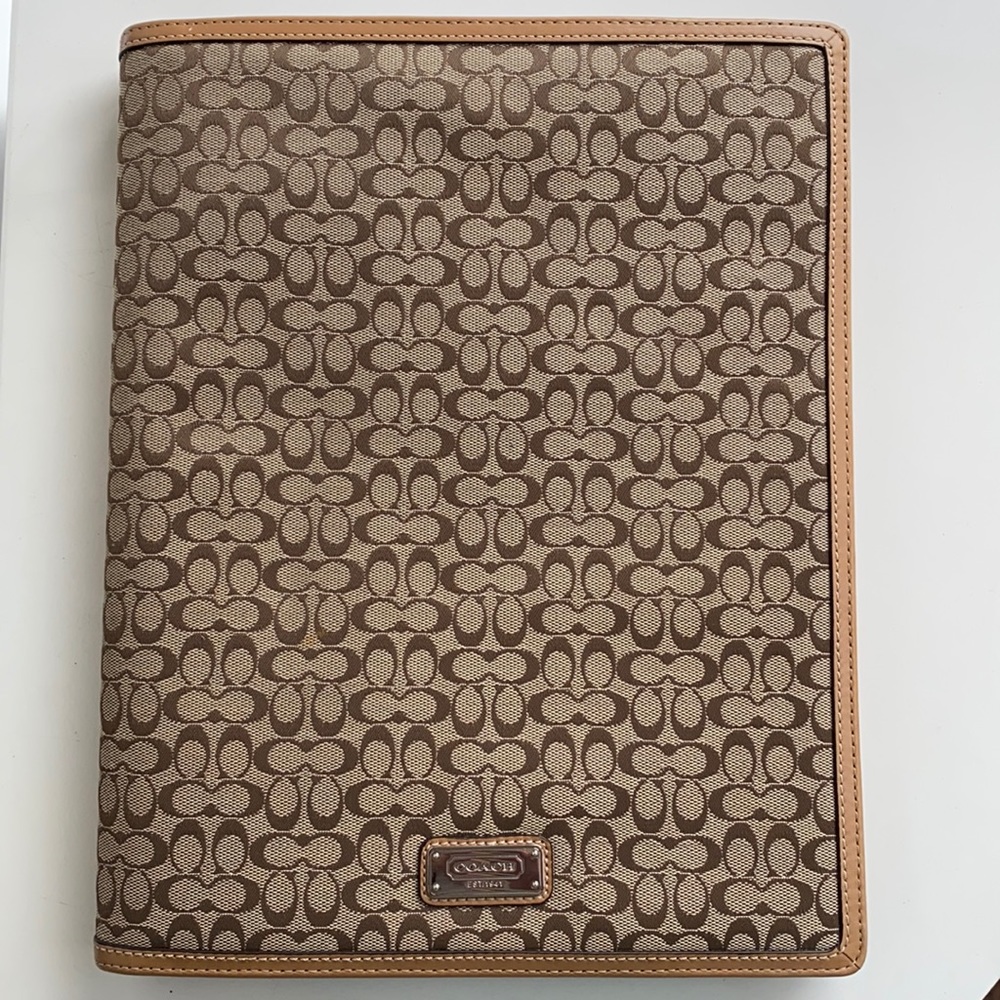 COACH Large Portfolio with Notepad